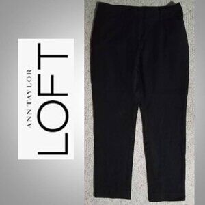 🔥 3/$30 Ann Taylor Loft black pants women's size 8 curvy skinny ankle #